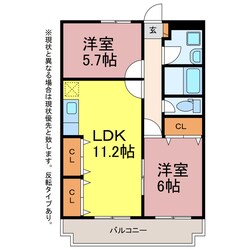 シャルマンK＆Lの物件間取画像